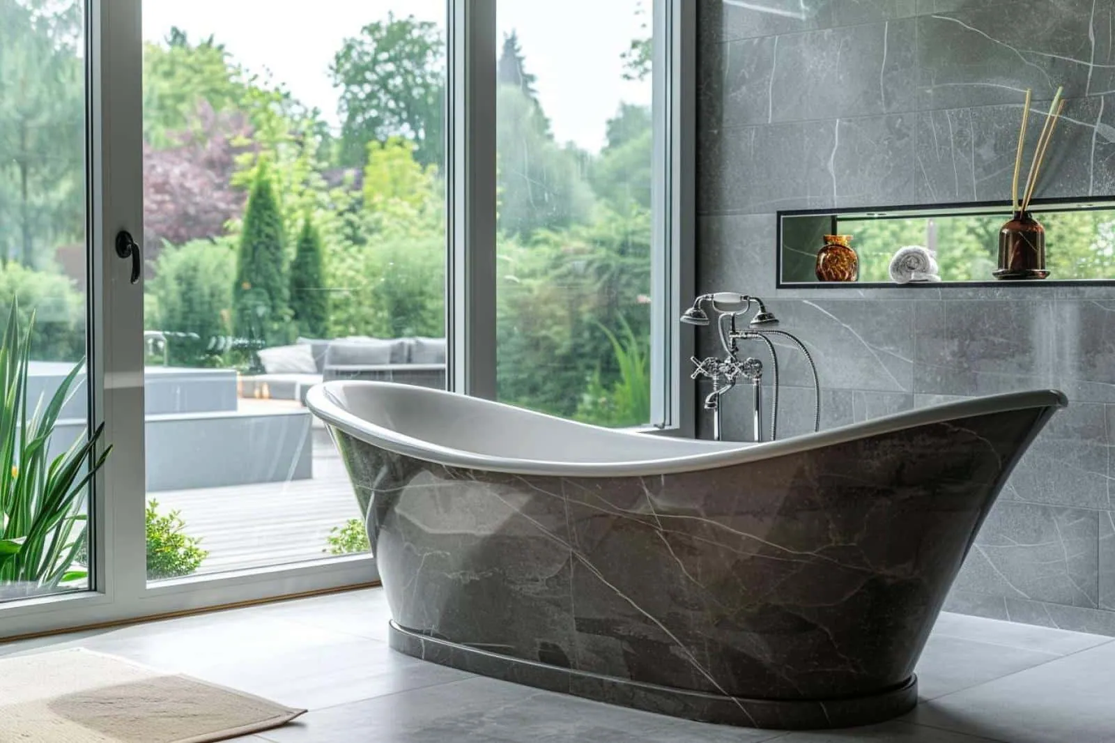 Comment bien aménager une salle de bain grise ?