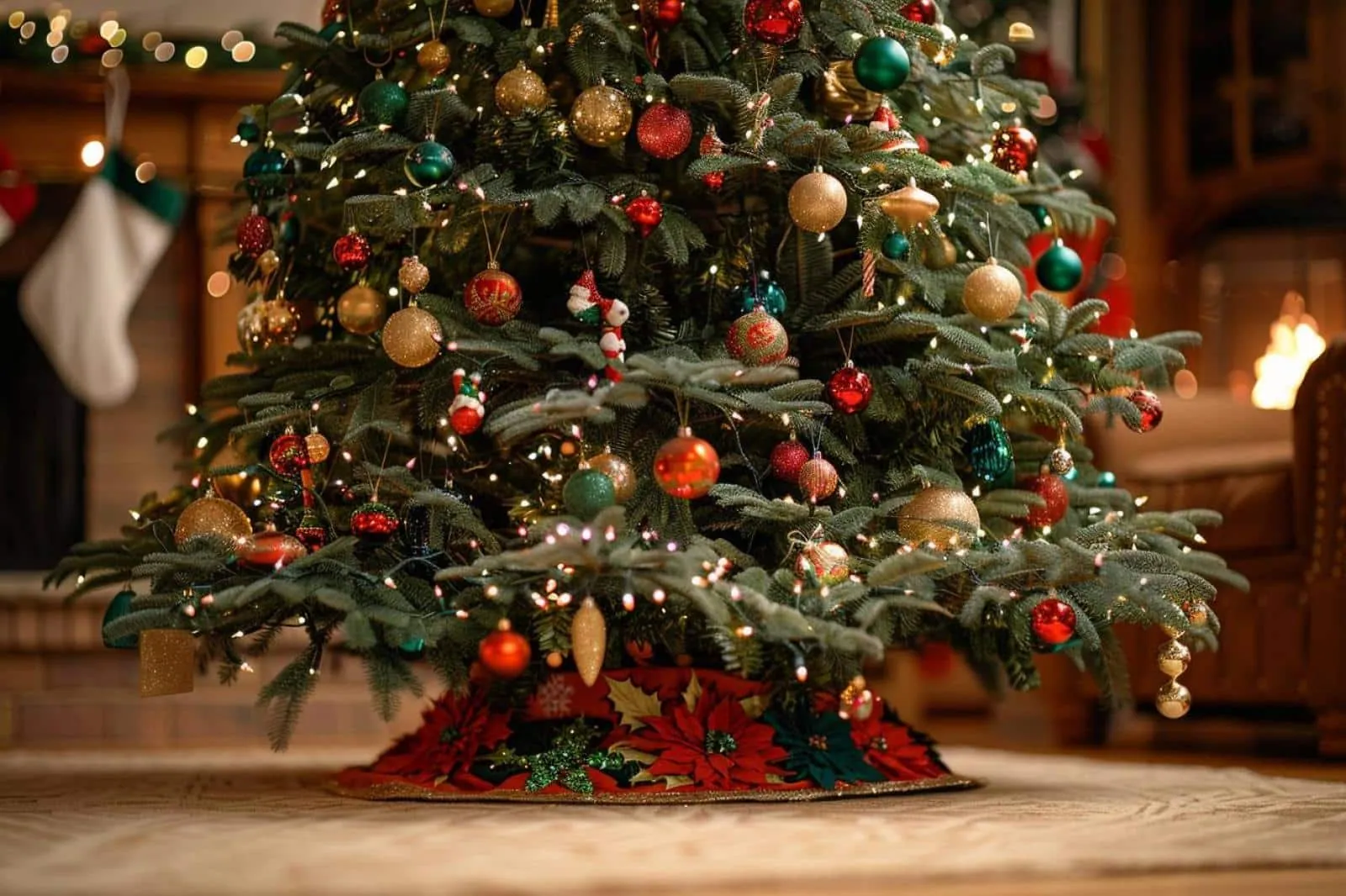 Comment décorer le pied du sapin de Noël ?