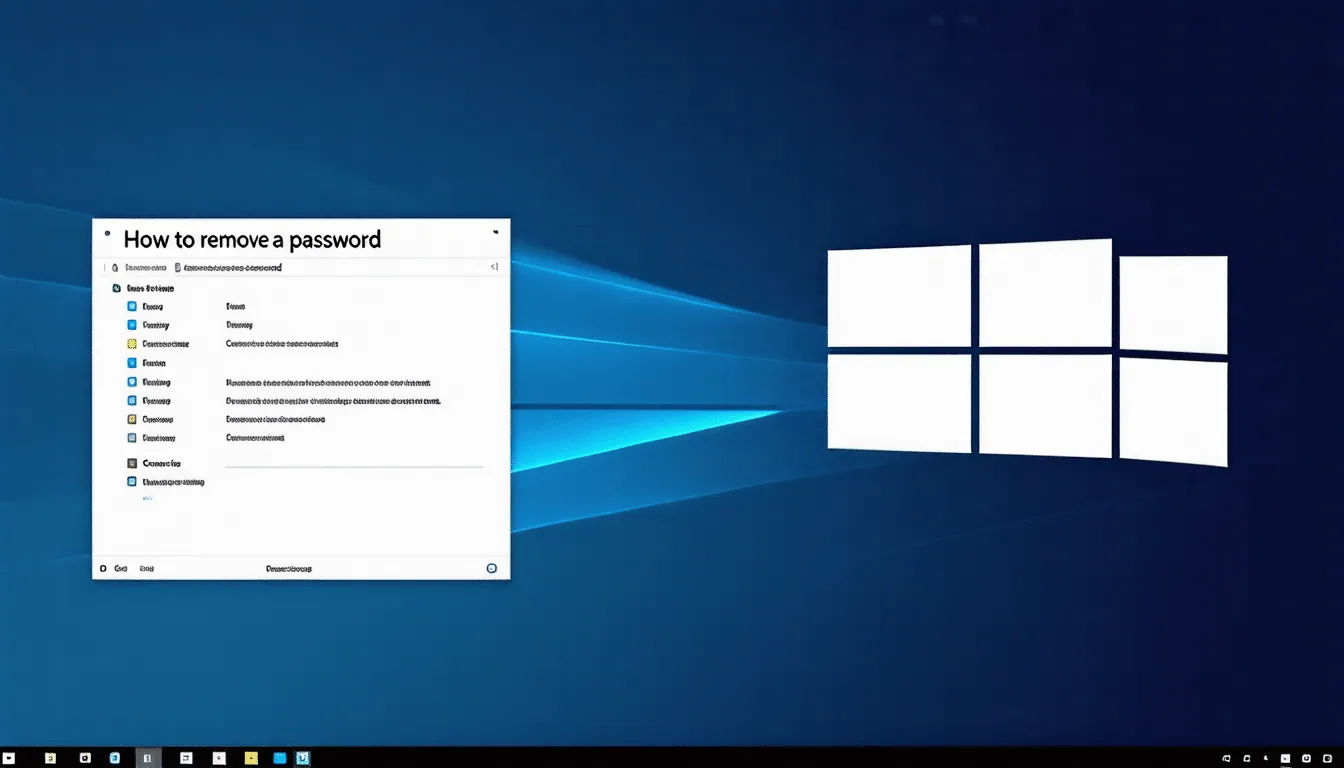 découvrez comment supprimer un mot de passe sur windows 10 en suivant des étapes simples et efficaces pour vous débarrasser de la saisie de mot de passe à chaque démarrage de votre ordinateur.