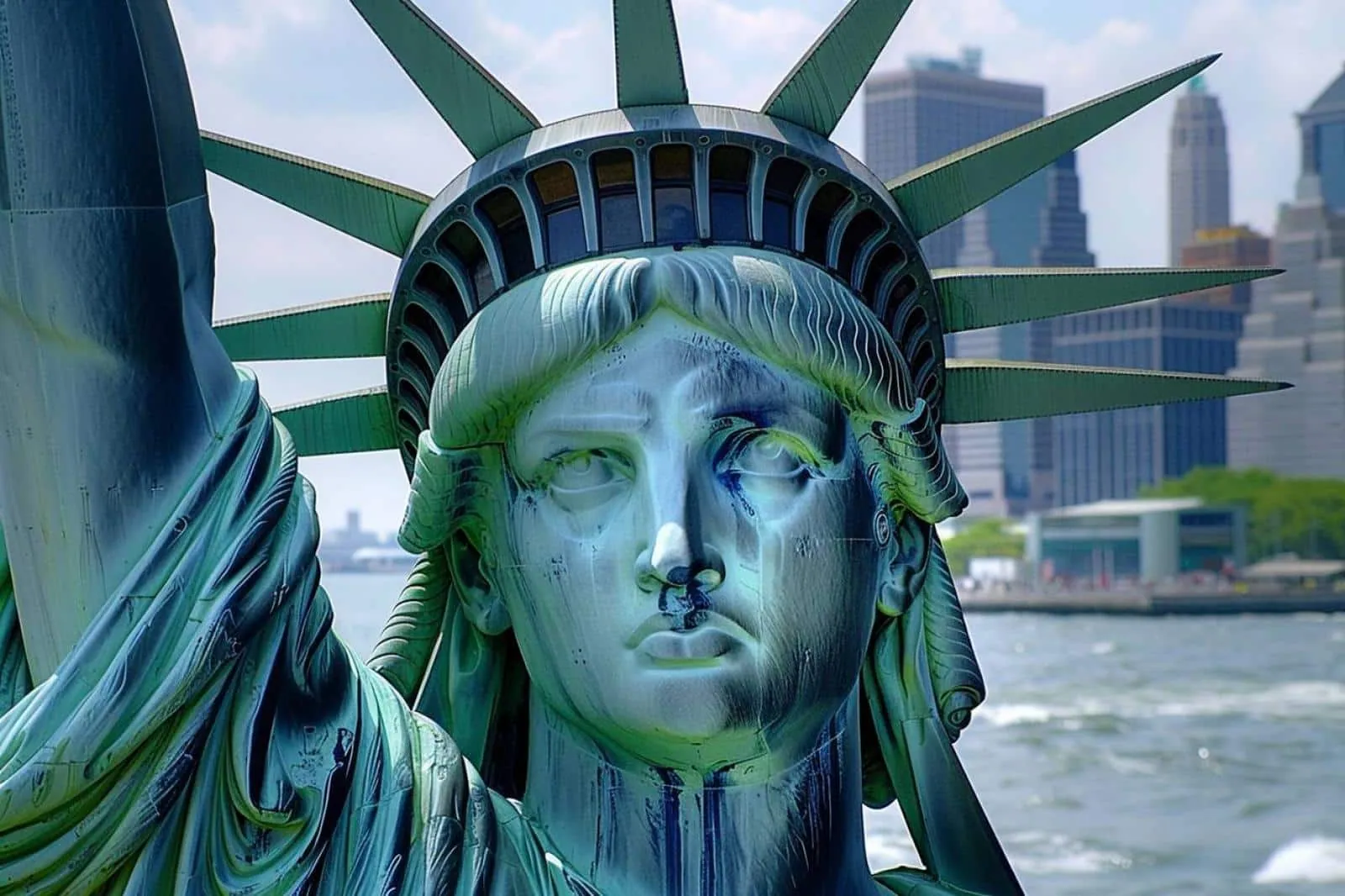Pourquoi la statue de la liberté est-elle verte ?